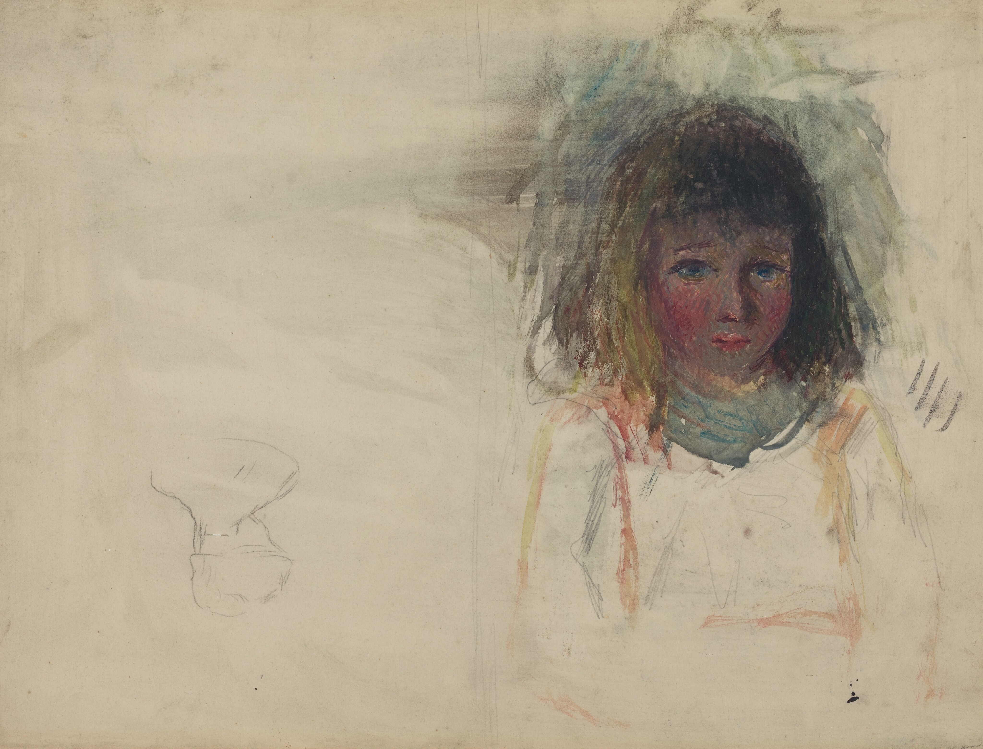 The Artist's Son Georges [verso] - Camille Pissarro