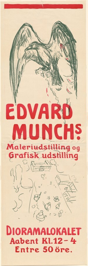 Diorama Exhibition Poster - Edvard Munch