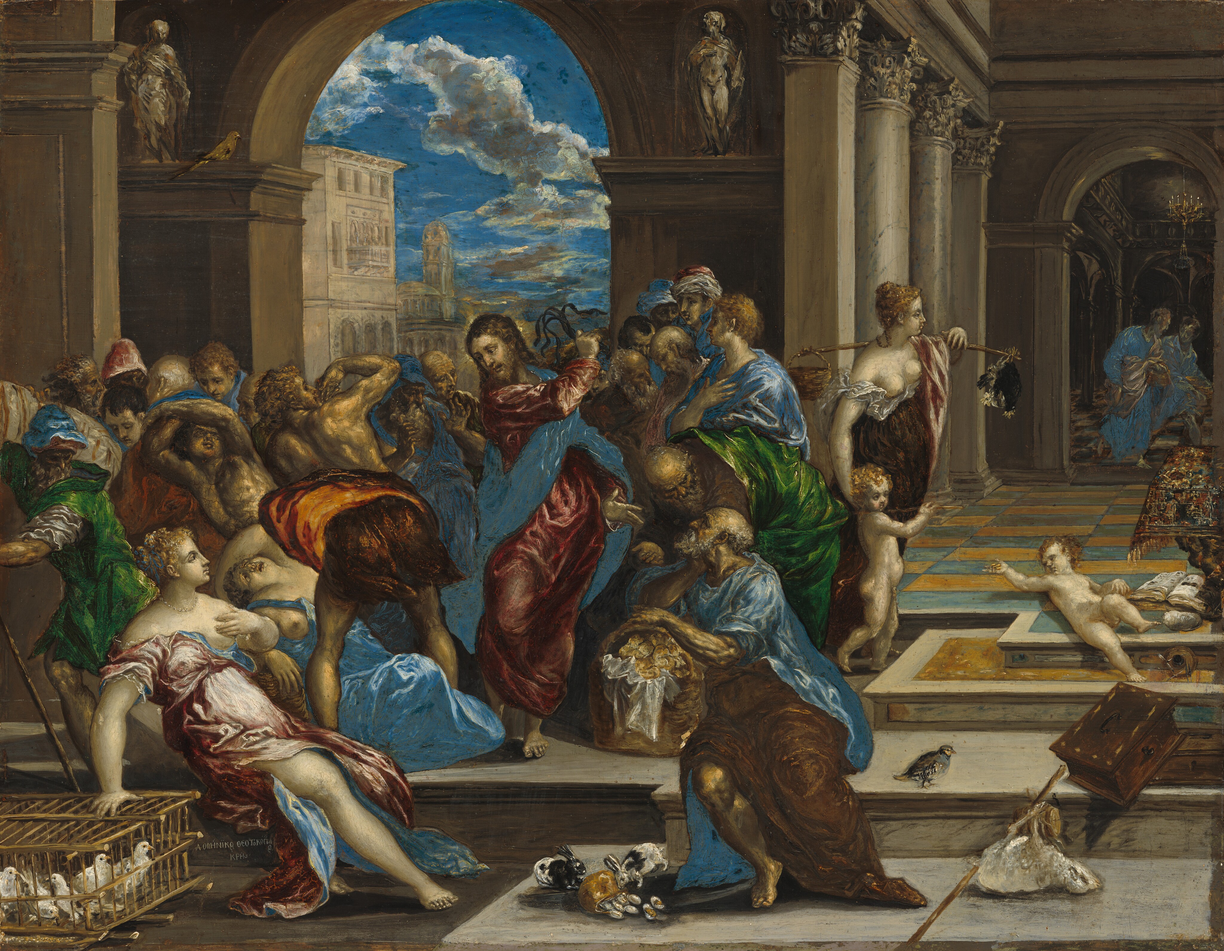 Christ Cleansing the Temple - El Greco