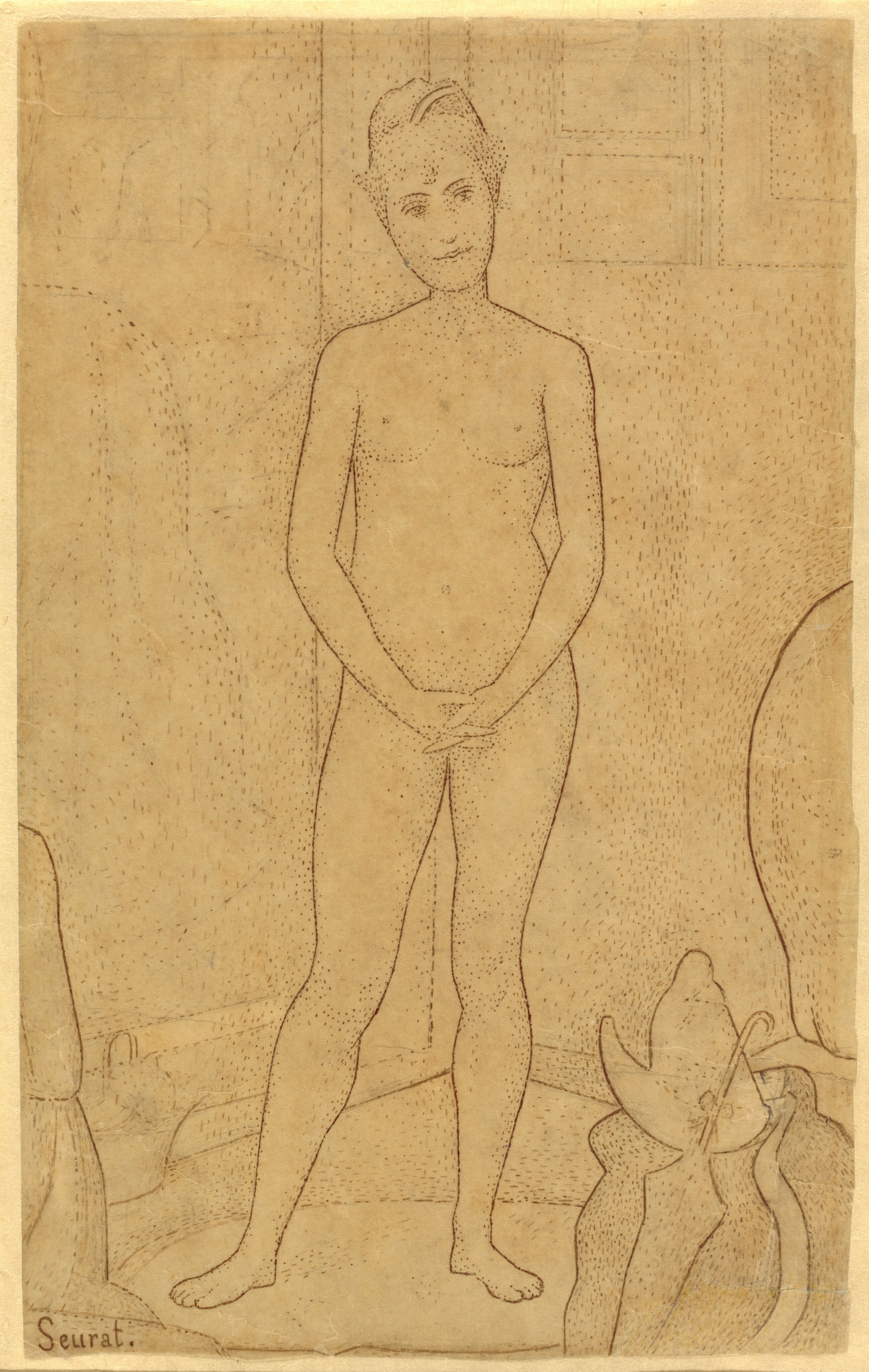 Study after "The Models" - Georges Seurat