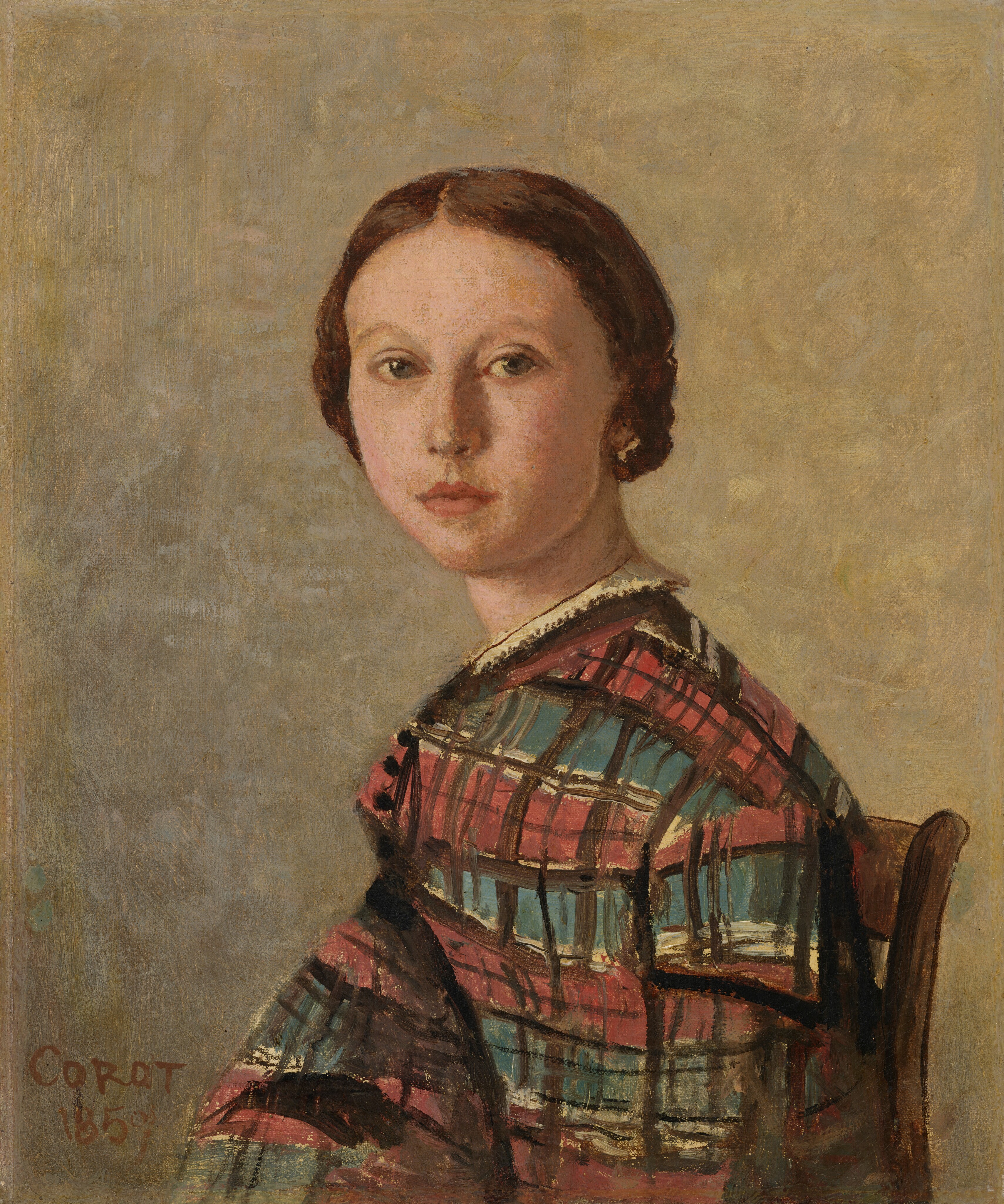 Portrait of a Young Girl - Jean-Baptiste-Camille Corot