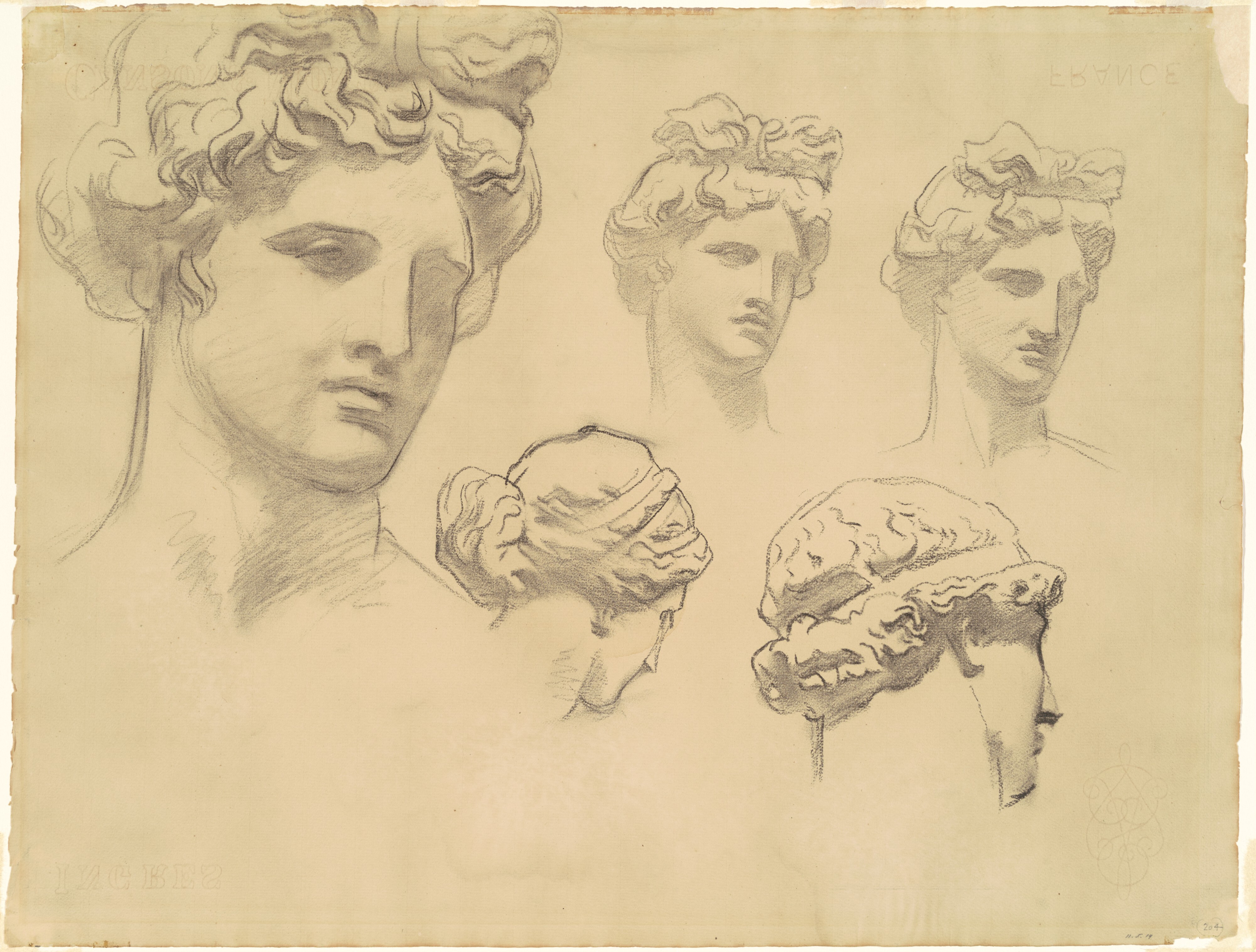 Studies for "Apollo and the Muses" - John Singer Sargent