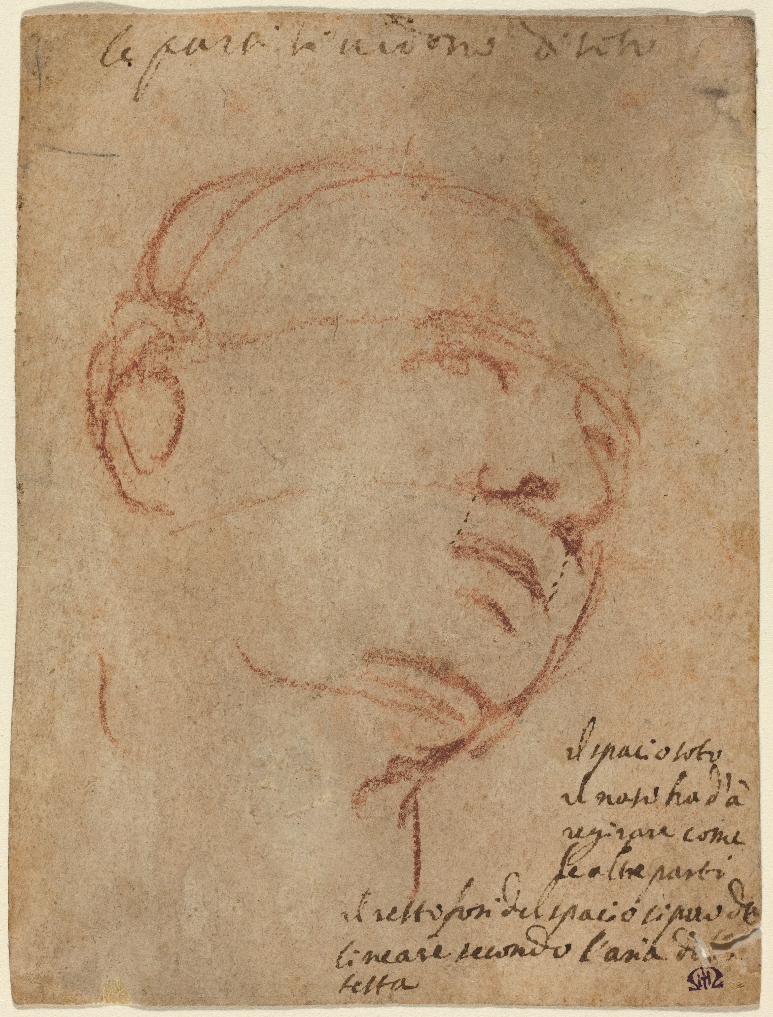 Head of a Man - Michelangelo