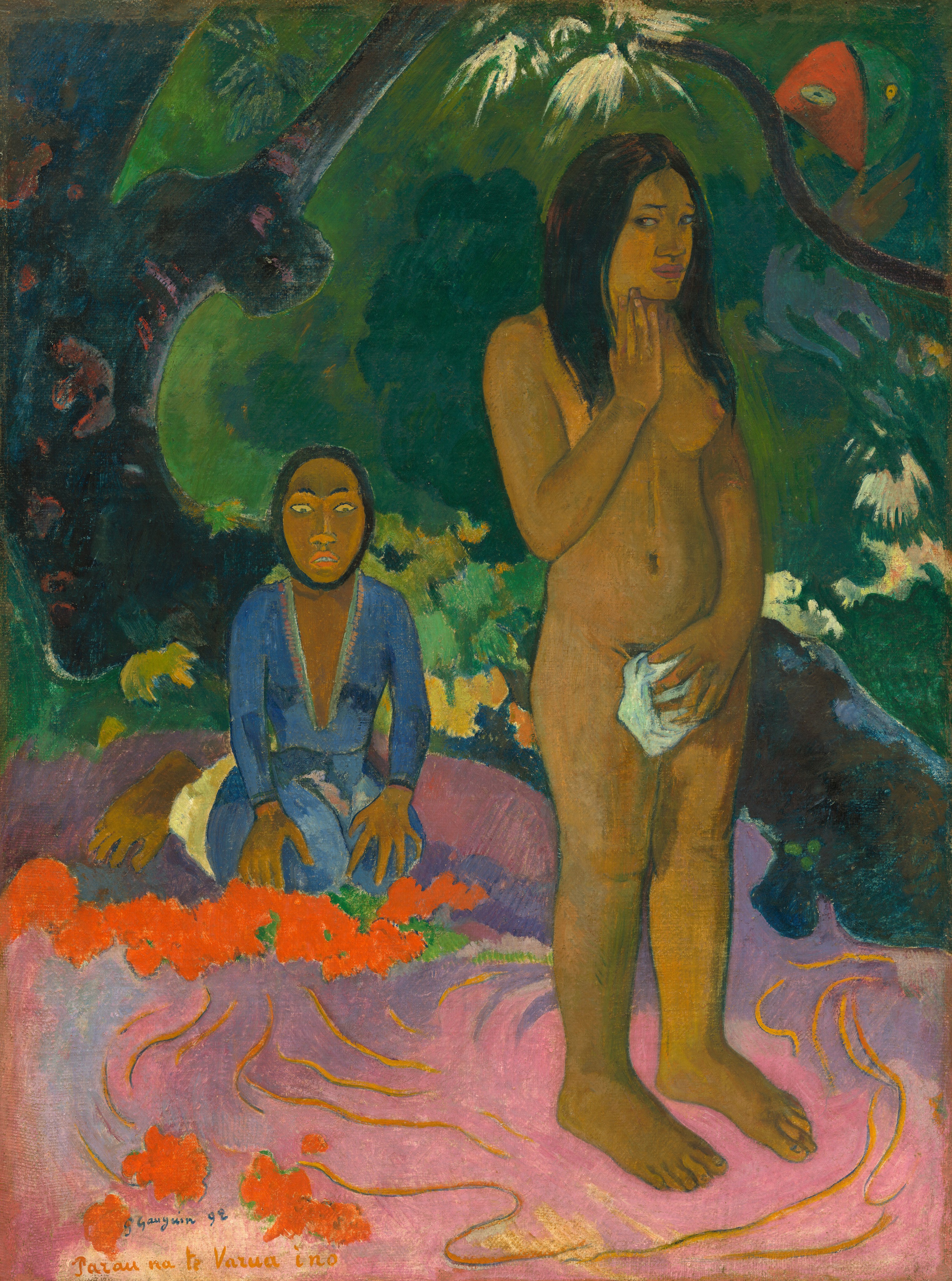 Parau na te Varua ino (Words of the Devil) - Paul Gauguin