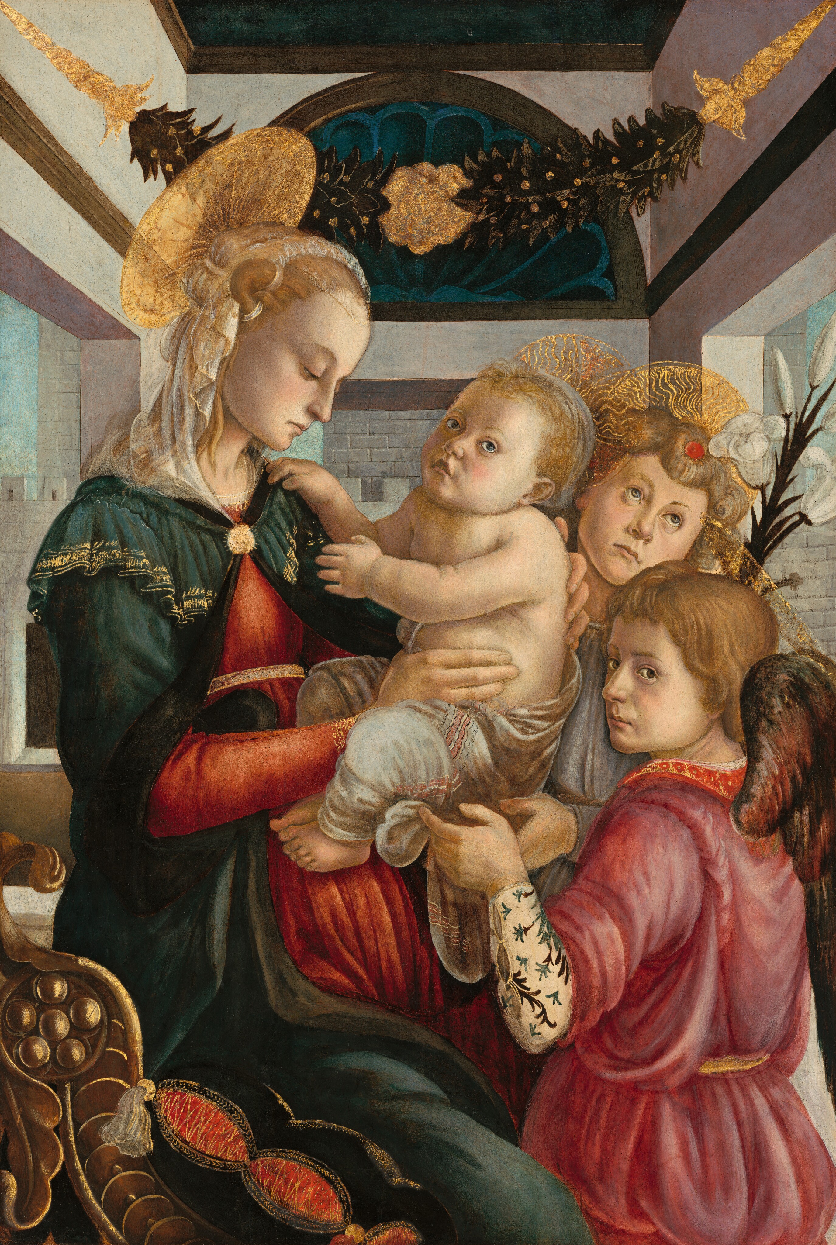 Madonna and Child with Angels - Sandro Botticelli