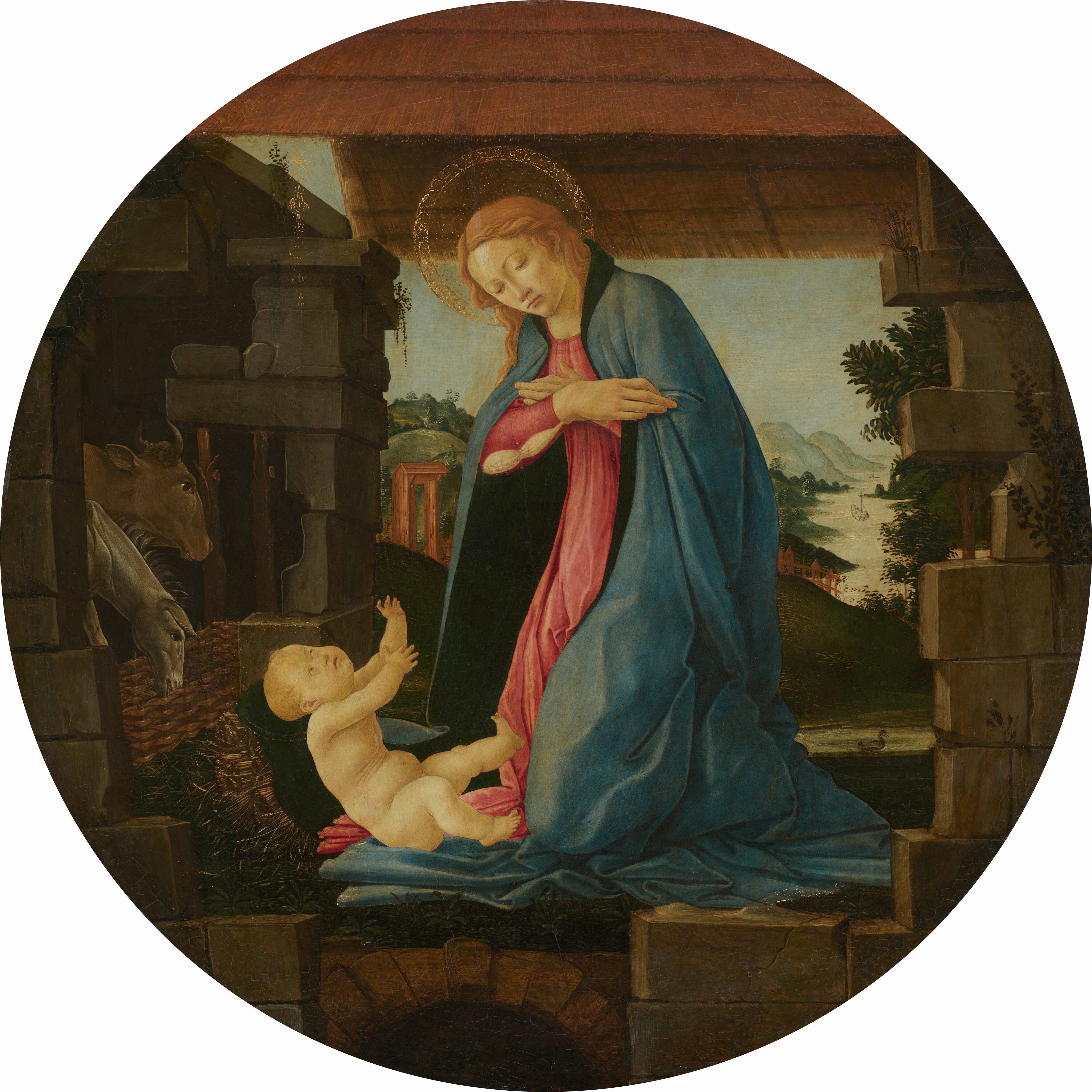 The Virgin Adoring the Child - Sandro Botticelli